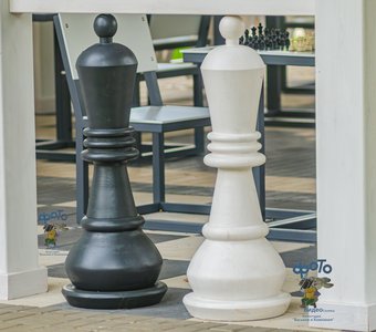 Шахматная беседка в Первомайском парке. город Курск