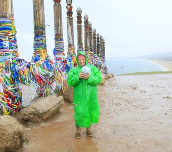 Столбы сэргэ на Ольхоне