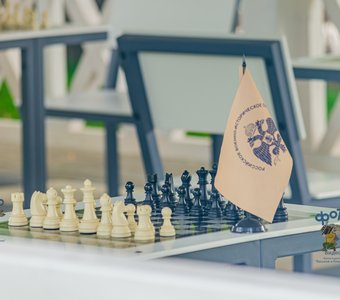 Шахматная беседка в Первомайском парке. город Курск