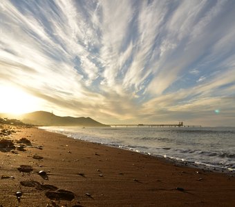 Восход Солнца на заливе Анива