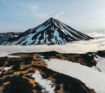 Вулкан Креницына на острове Онекотан