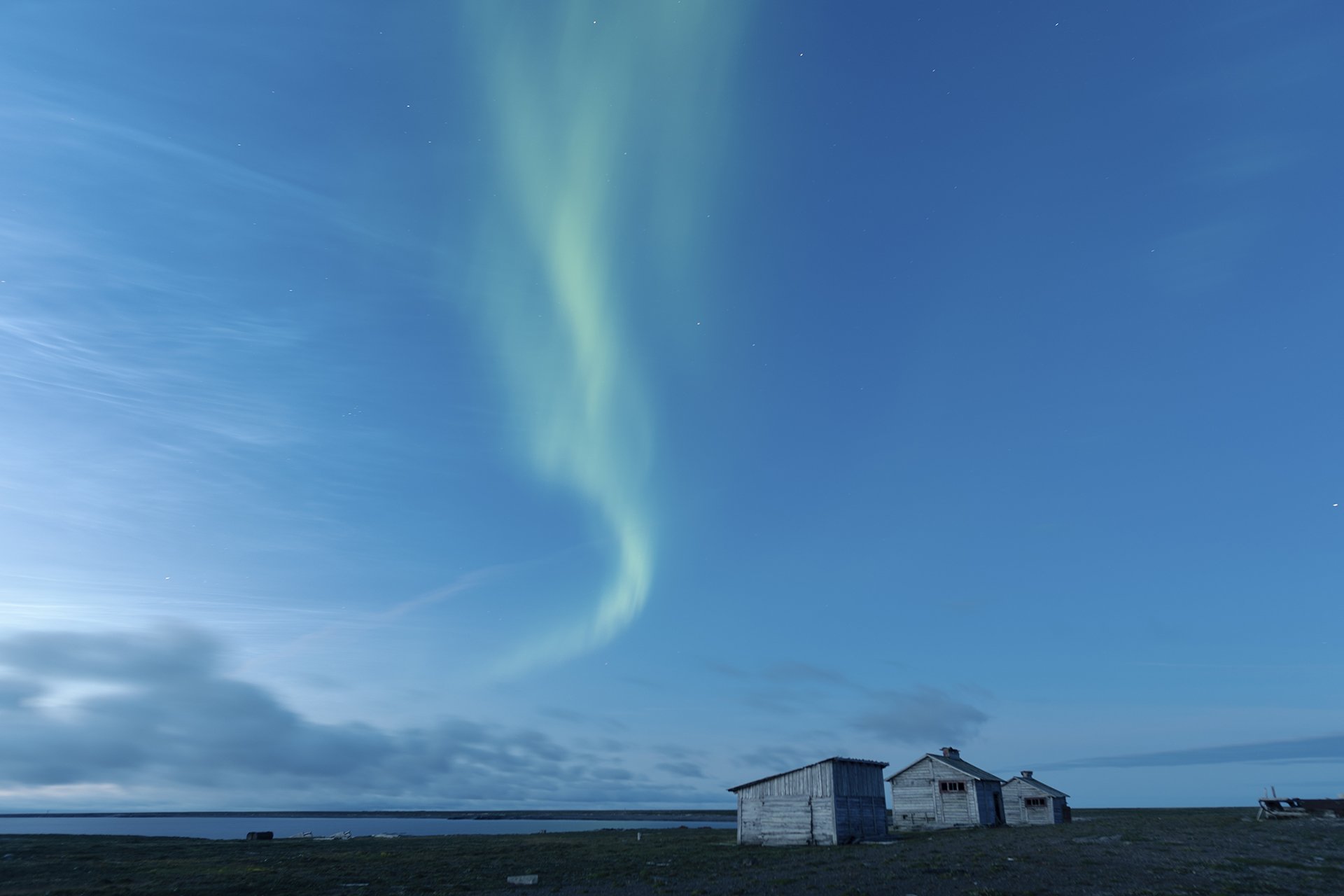 Летнее северное сияние