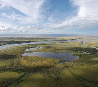 Над дельтой Печоры