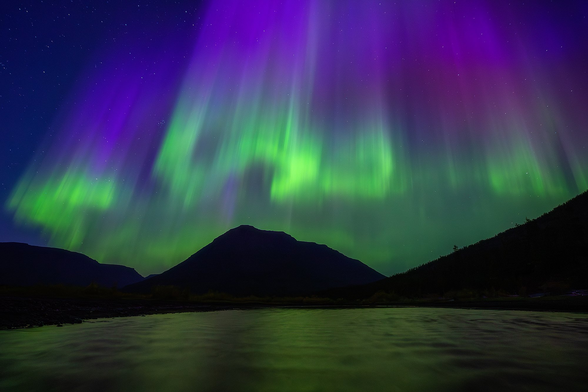 Танец авроры на Плато Путорана