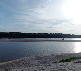 Пляж Серпуховские Мальдивы вечером