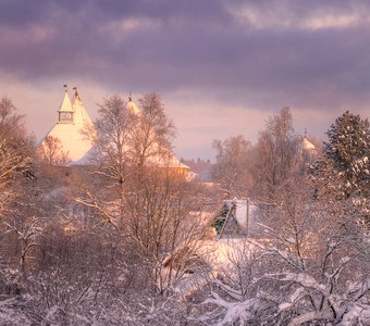 зимнее утро в Старой Ладоге...