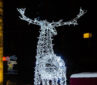 Новогодние украшения города Курска