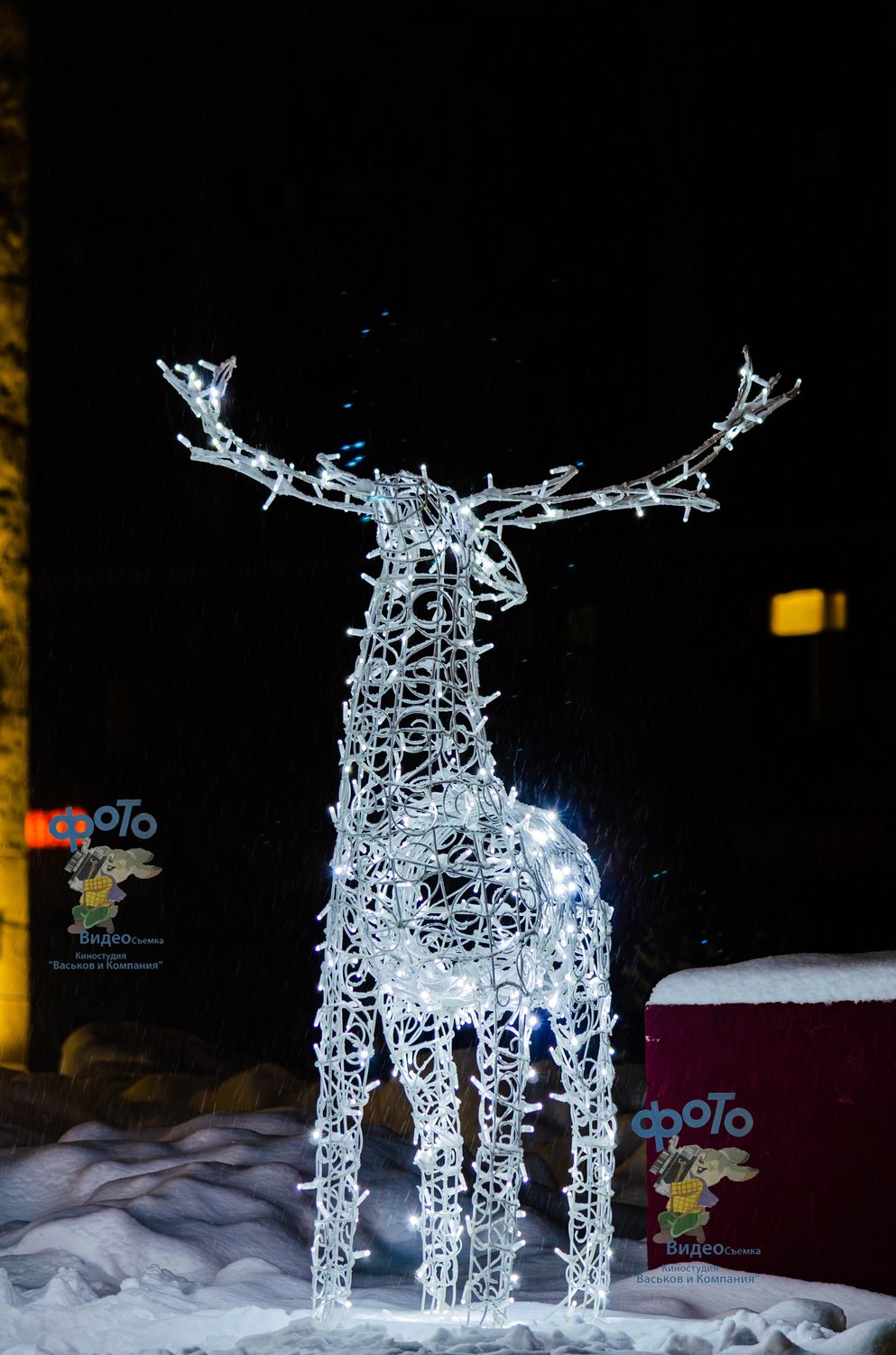 Новогодние украшения города Курска
