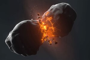 Ученые приняли столкновение астероидов за планету