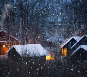А снег всё падал