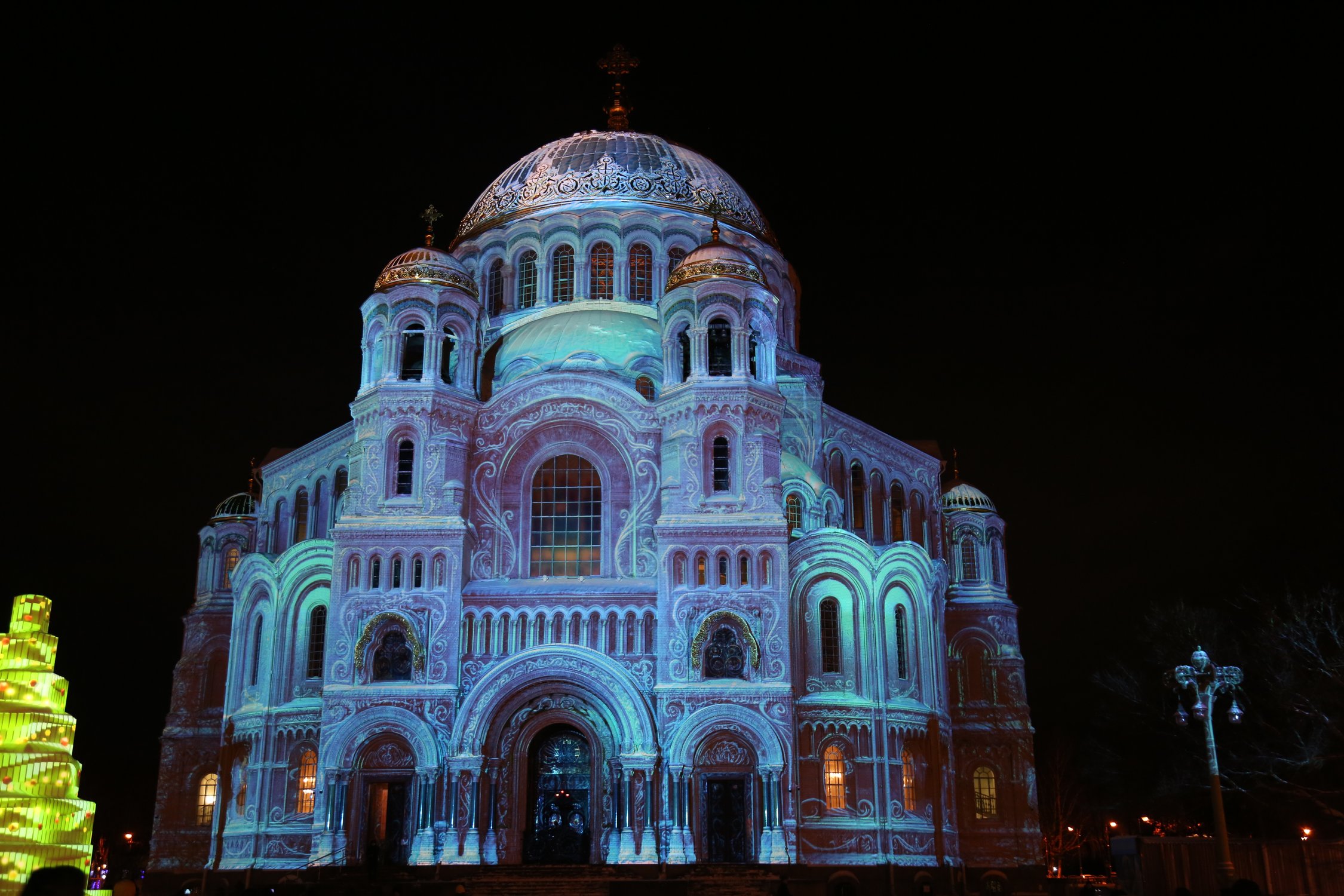 Морской собор, Кронштадт, световое шоу 2026 г.