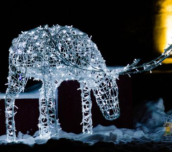 Новогодние украшения города Курска