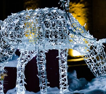 Новогодние украшения города Курска.