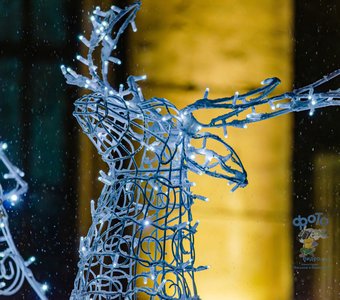 Новогодние украшения города Курска.