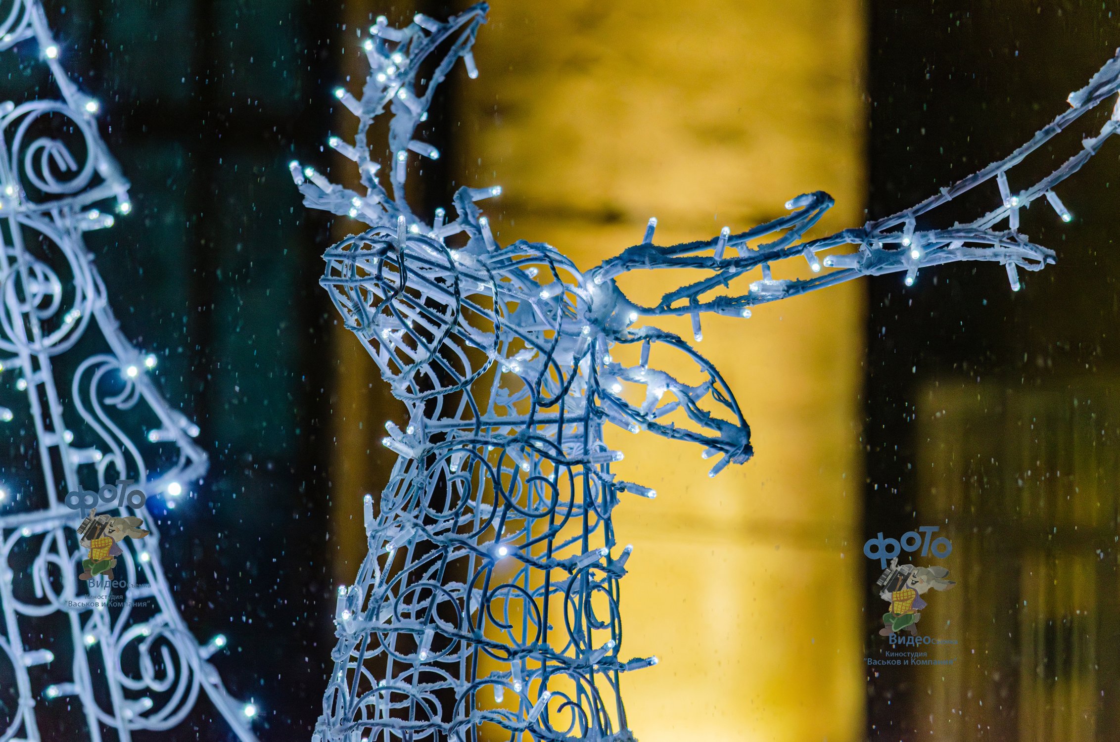 Новогодние украшения города Курска.