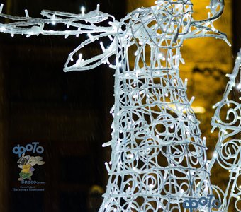 Новогодние украшения города Курска.