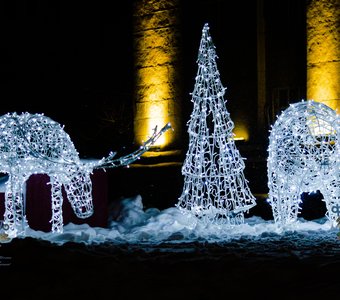 Новогодние украшения города Курска
