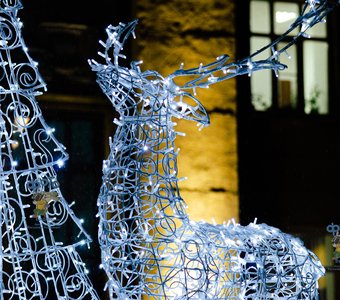 Новогодние украшения города Курска.