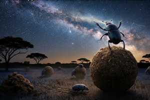 Зачем жуки-навозники танцуют под звёздами