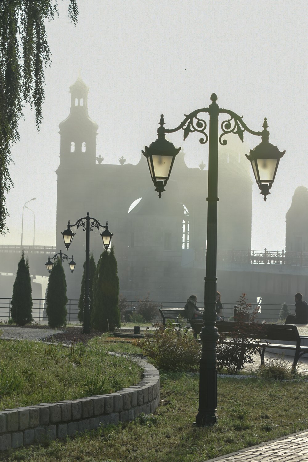 Мост Королевы Луизы в тумане