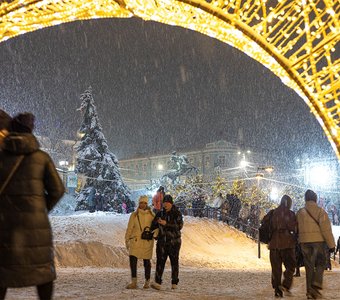 Снежно в городе
