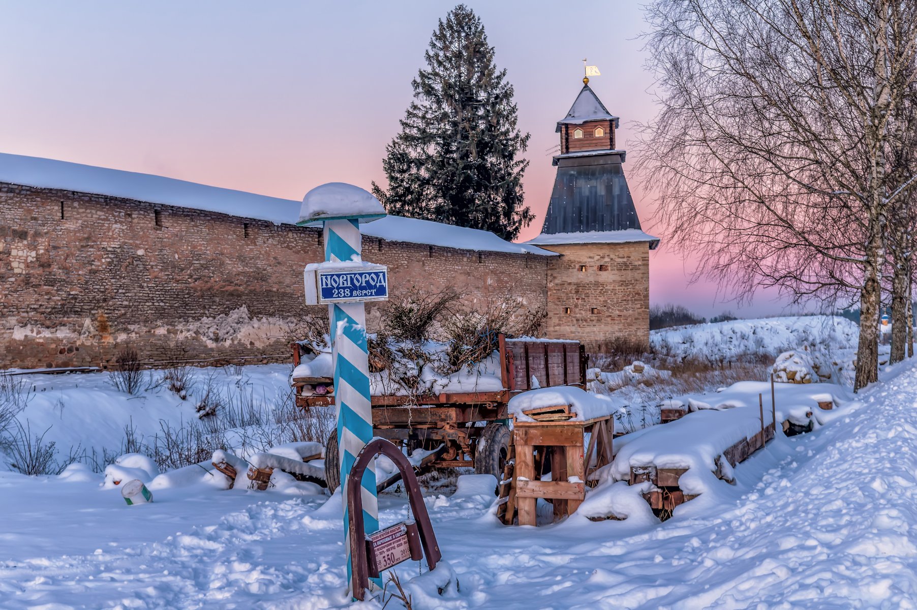 Вечер у крепостной стены