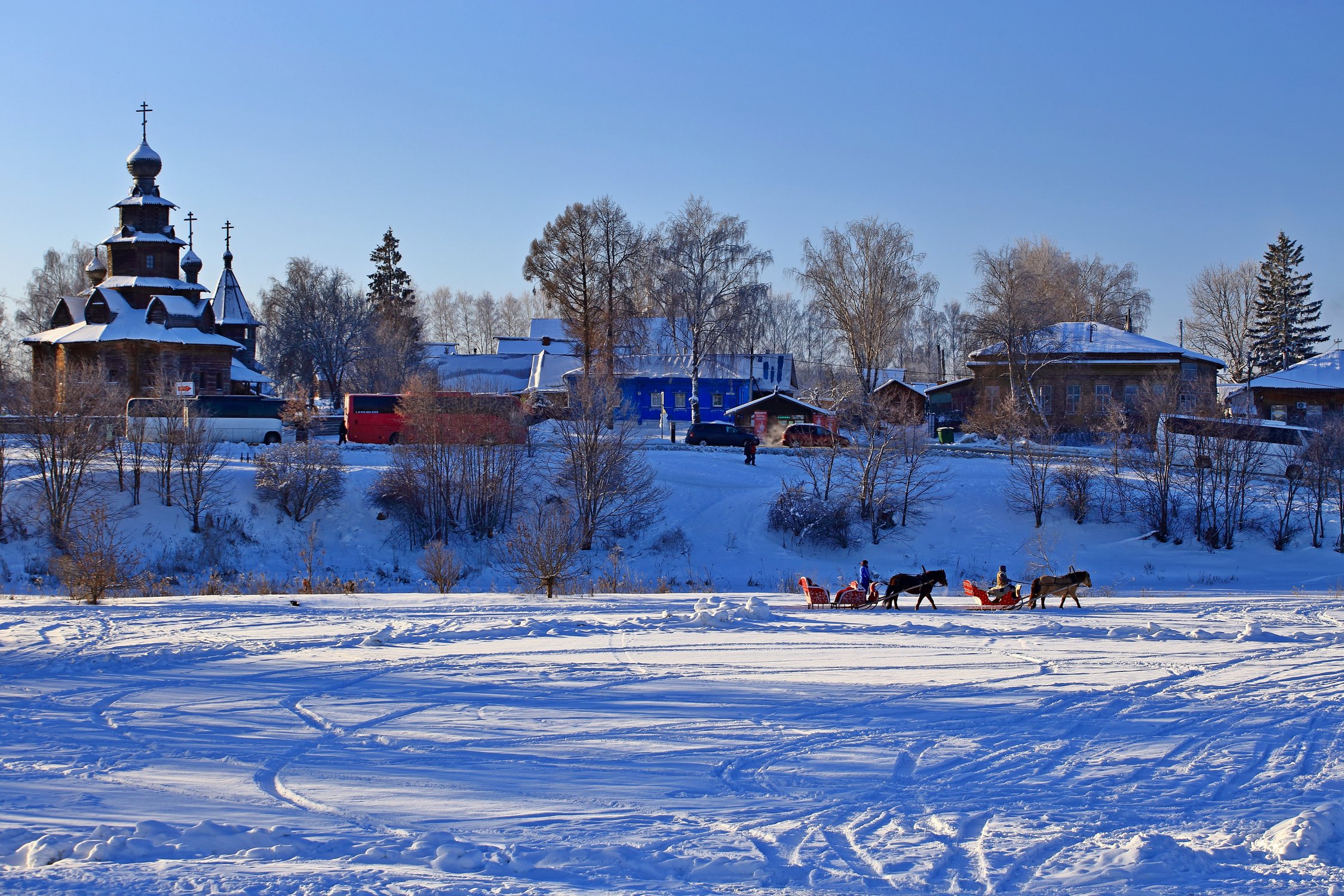 Рождественские забавы в Суздале