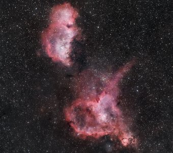 Туманность "Сердце" и "Душа"