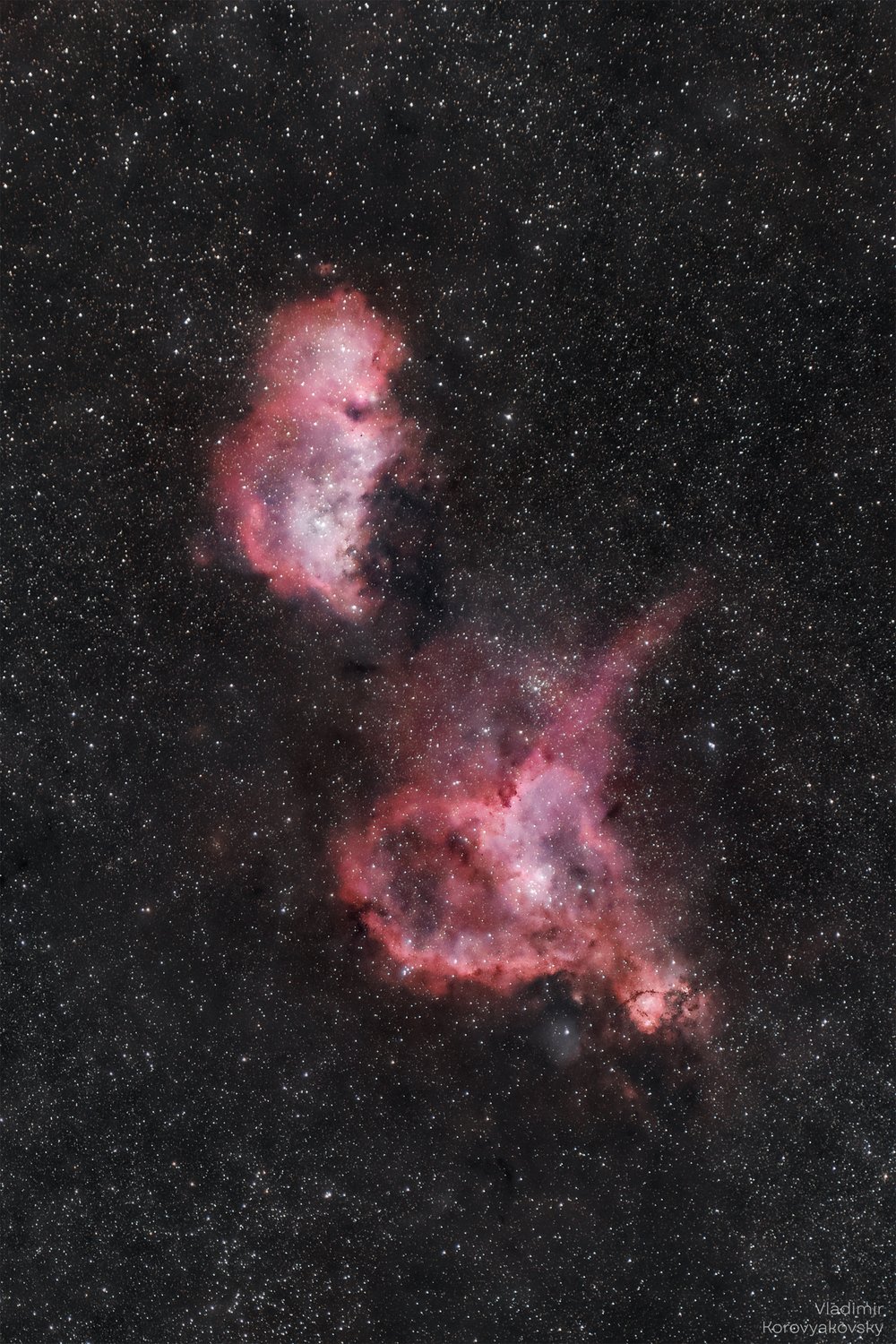 Туманность "Сердце" и "Душа"