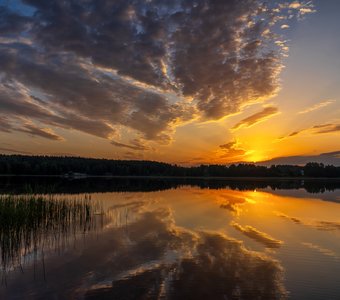 Утро на озере