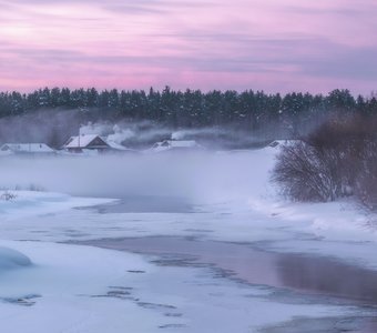 Атмосфера морозного вечера
