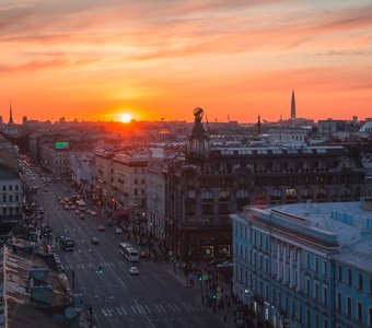 Закат над Невским проспектом