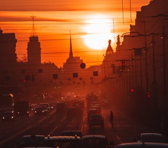 Закат на Невском