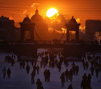 Петербургский закат солнца
