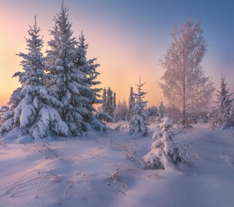 Провожая зимний закат