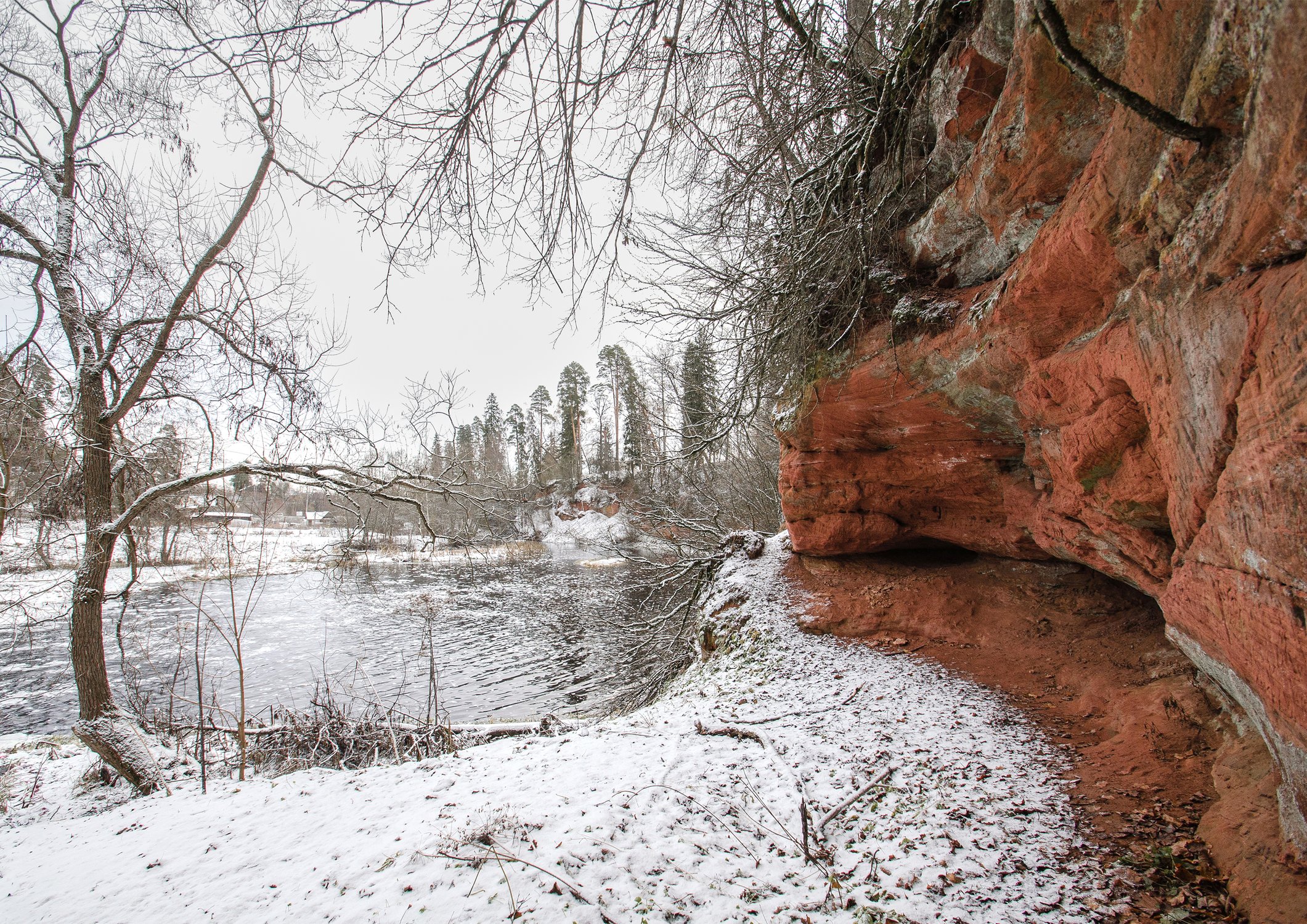 Оредеж зимой