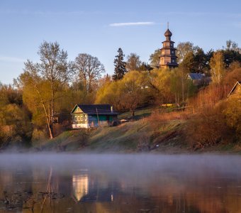 Легкий туман над Тверцой