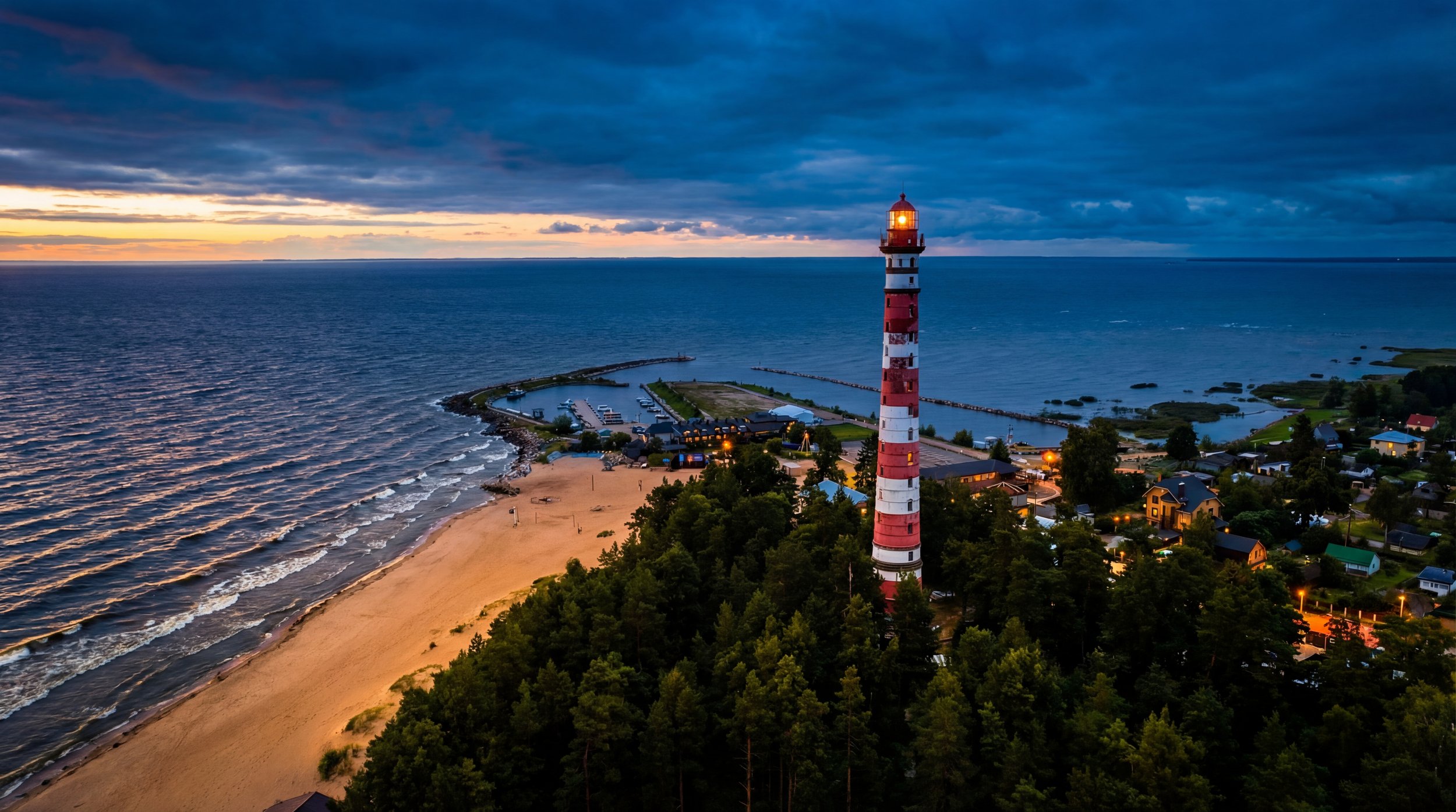 Маяк на Ладожском озере