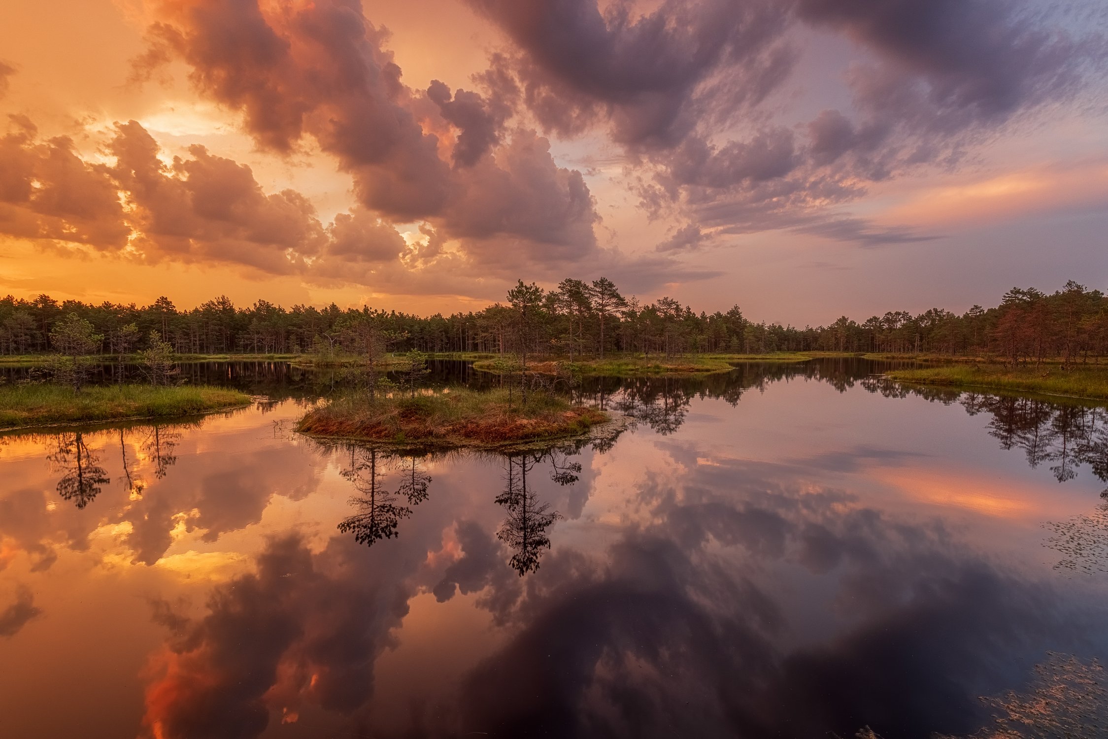 Отражение рассвета