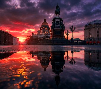 апрельский закат...