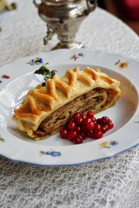 Нижегородская кулебяка с уткой