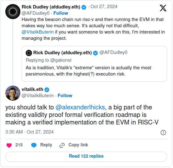 Vitalik Buterin Considers RISC-V a Crucial Part of the EVM post image