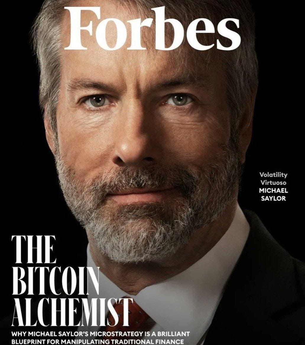 Генеральный директор MicroStrategy Майкл Сэйлор украшает обложку Forbes post image