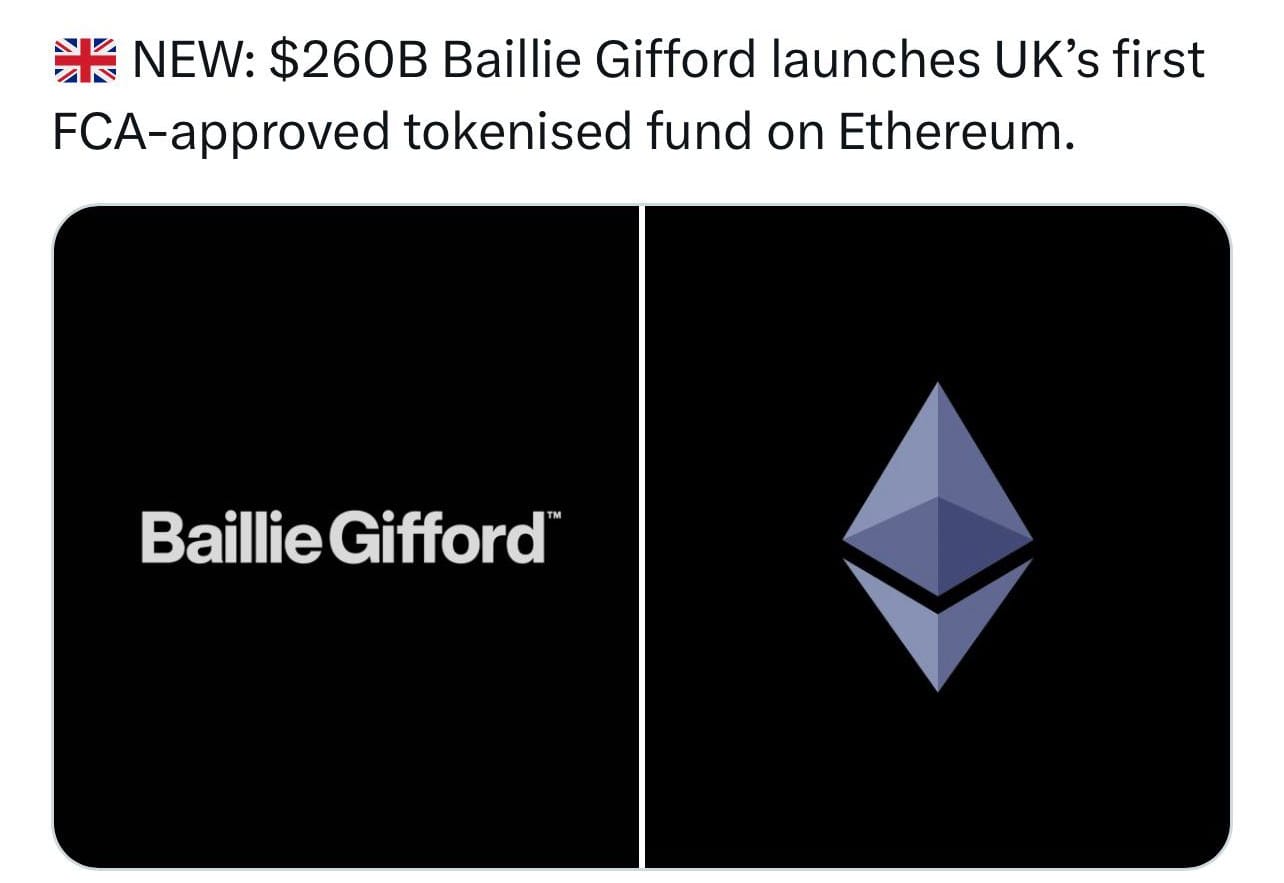 Baillie Gifford，宣布基于以太坊的UCITS基金 post image