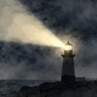 Arte de faros en acuarela