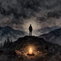 Photos de montagnes sombres