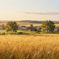 Paisagem rural russa