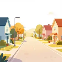 Grafika osiedla podmiejskiego