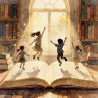 Niños leyendo libros