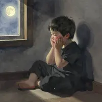 Üzgün çocuk sanatı